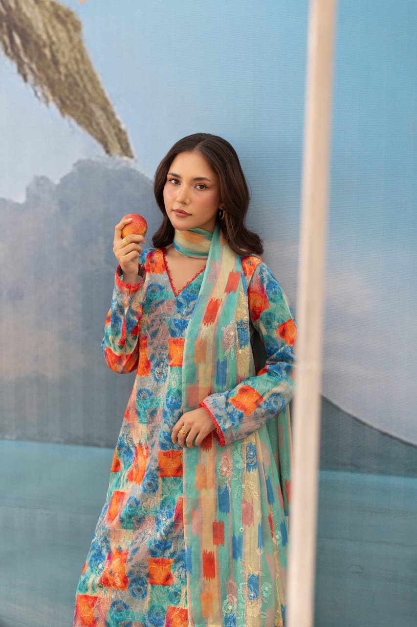 Rangja - Unstitched 3pc