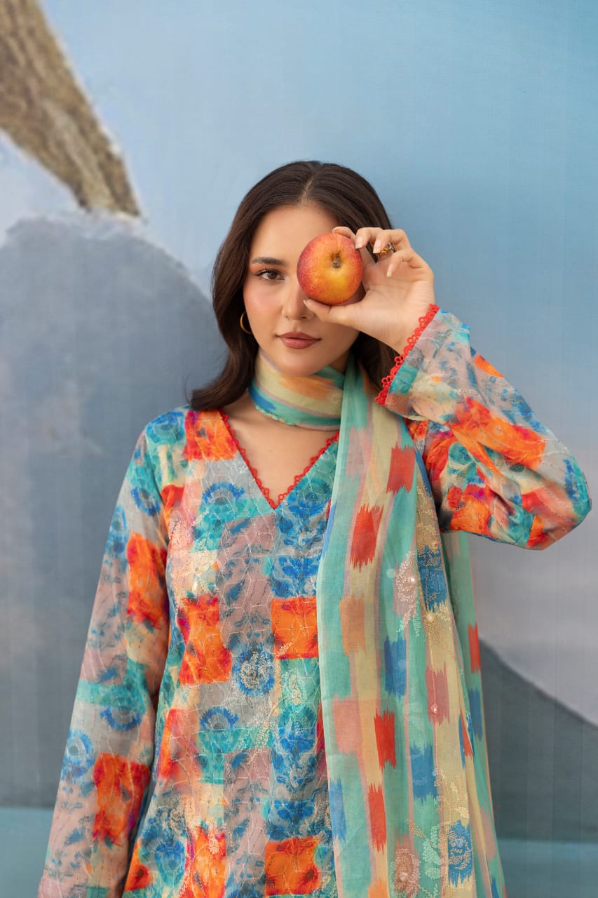 Rangja - Unstitched 3pc