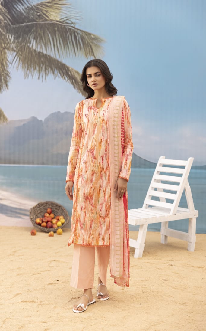 Mehrang - Unstitched 3pc