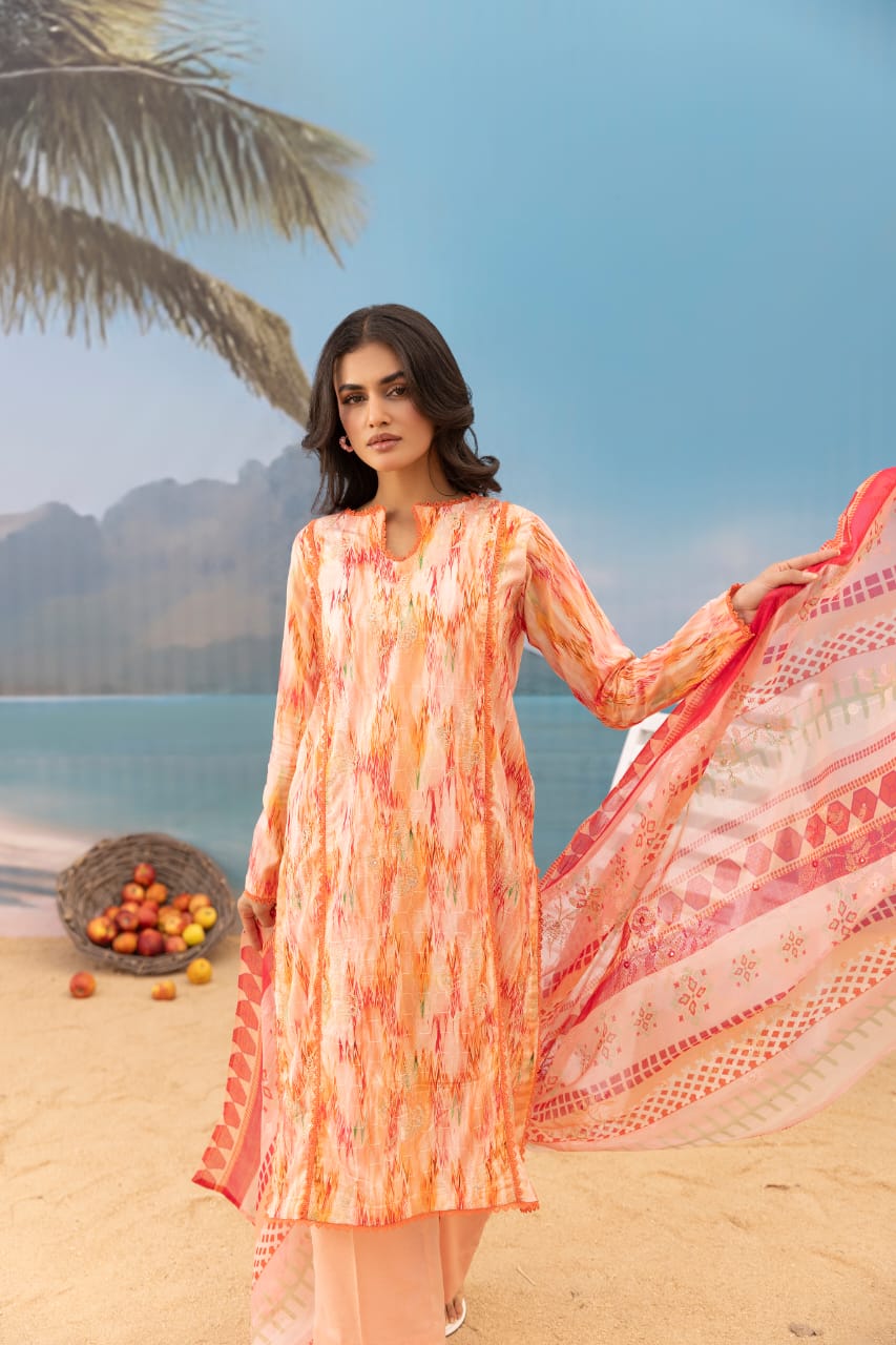 Mehrang - Unstitched 3pc