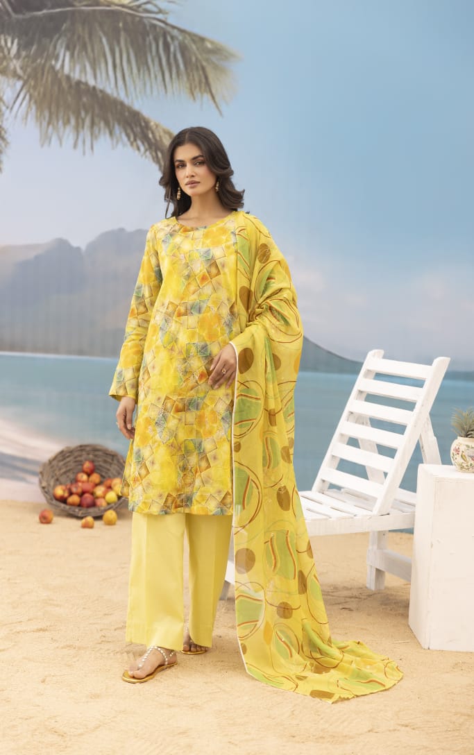 Satrang - Unstitched 3pc