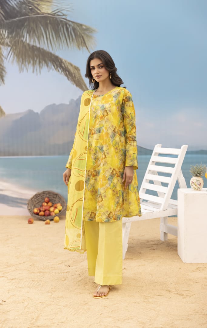 Satrang - Unstitched 3pc