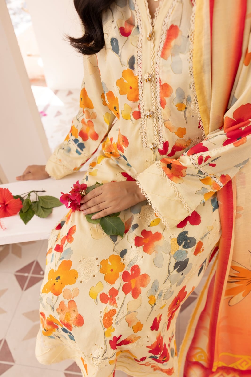 3 Piece - Chikankari Lawn Suit