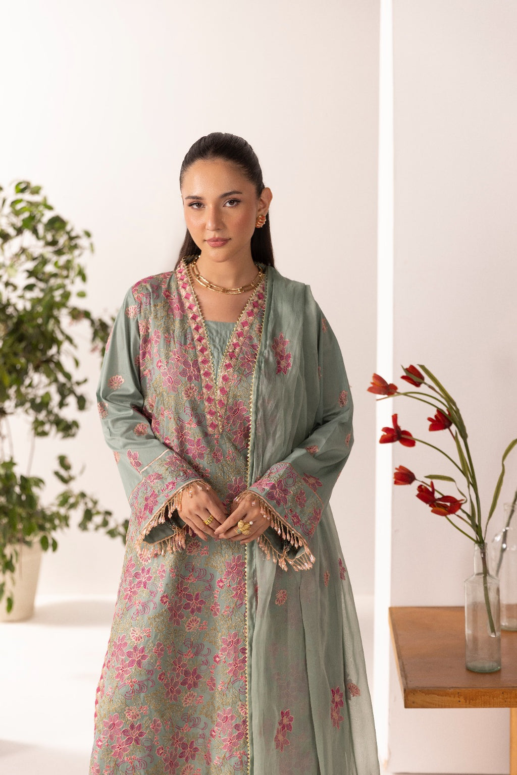 Unstitched 3pc - Lawn Suit