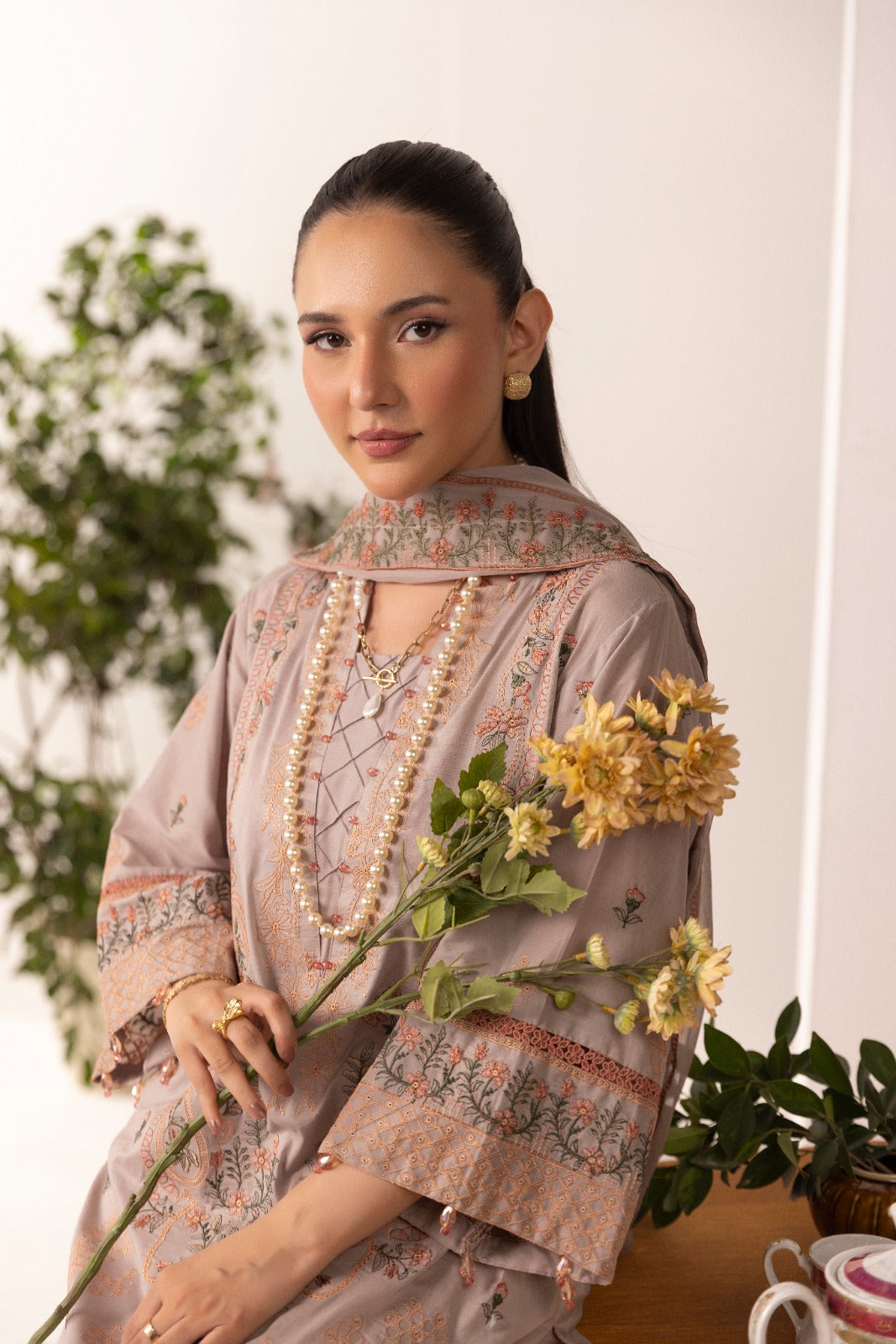 Unstitched 3pc - Lawn Suit