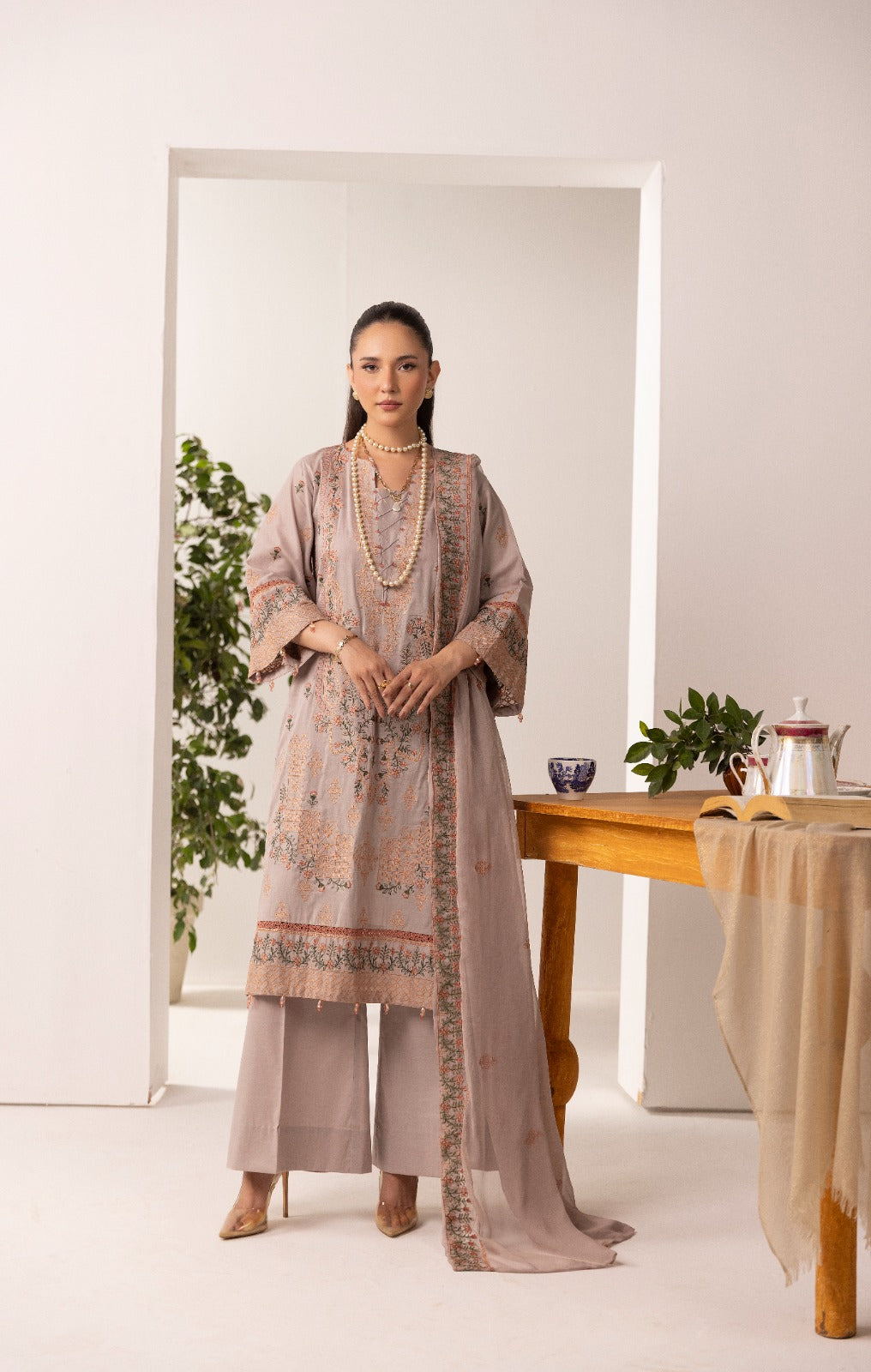 Unstitched 3pc - Lawn Suit