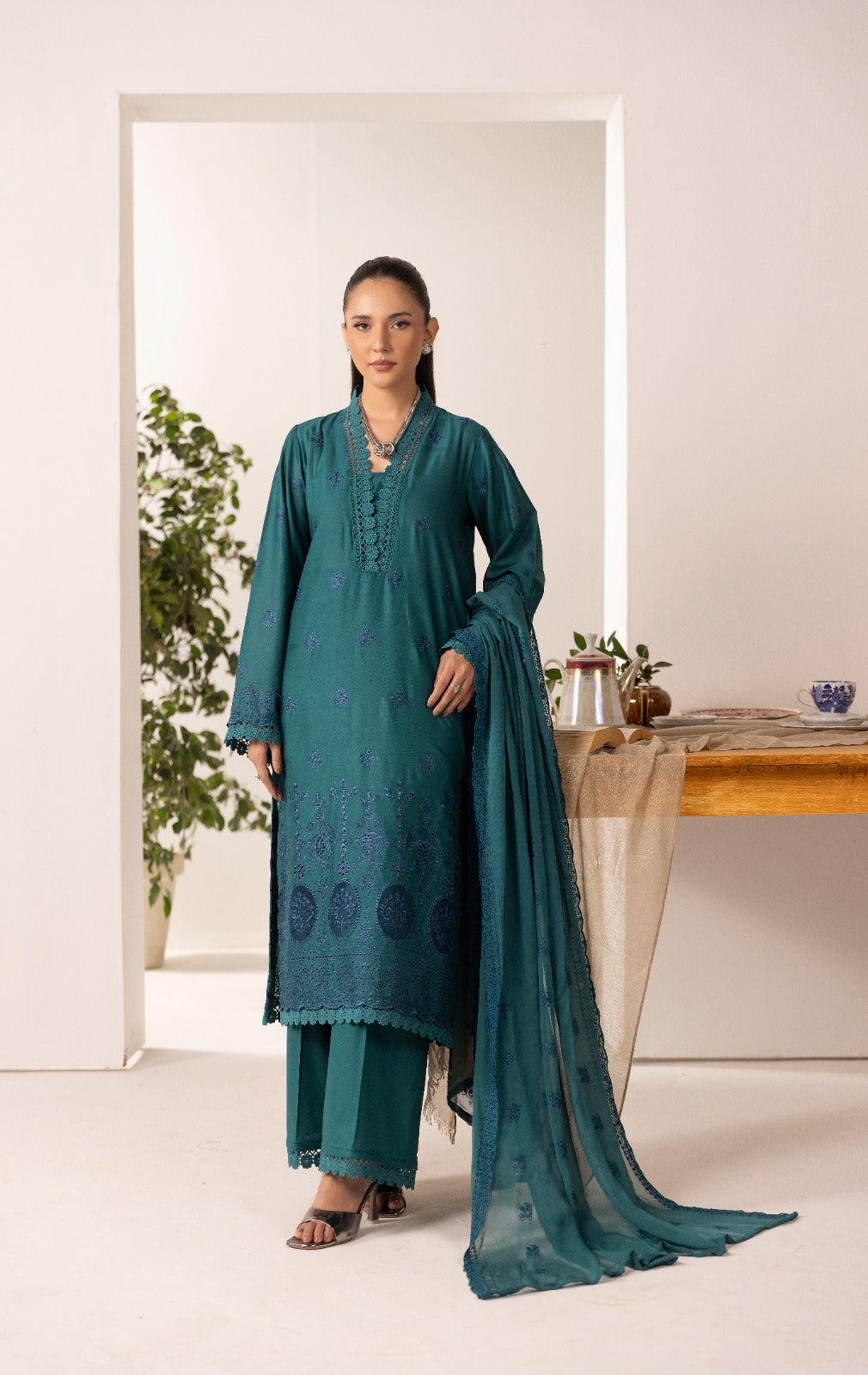 Unstitched 3pc - Lawn Suit