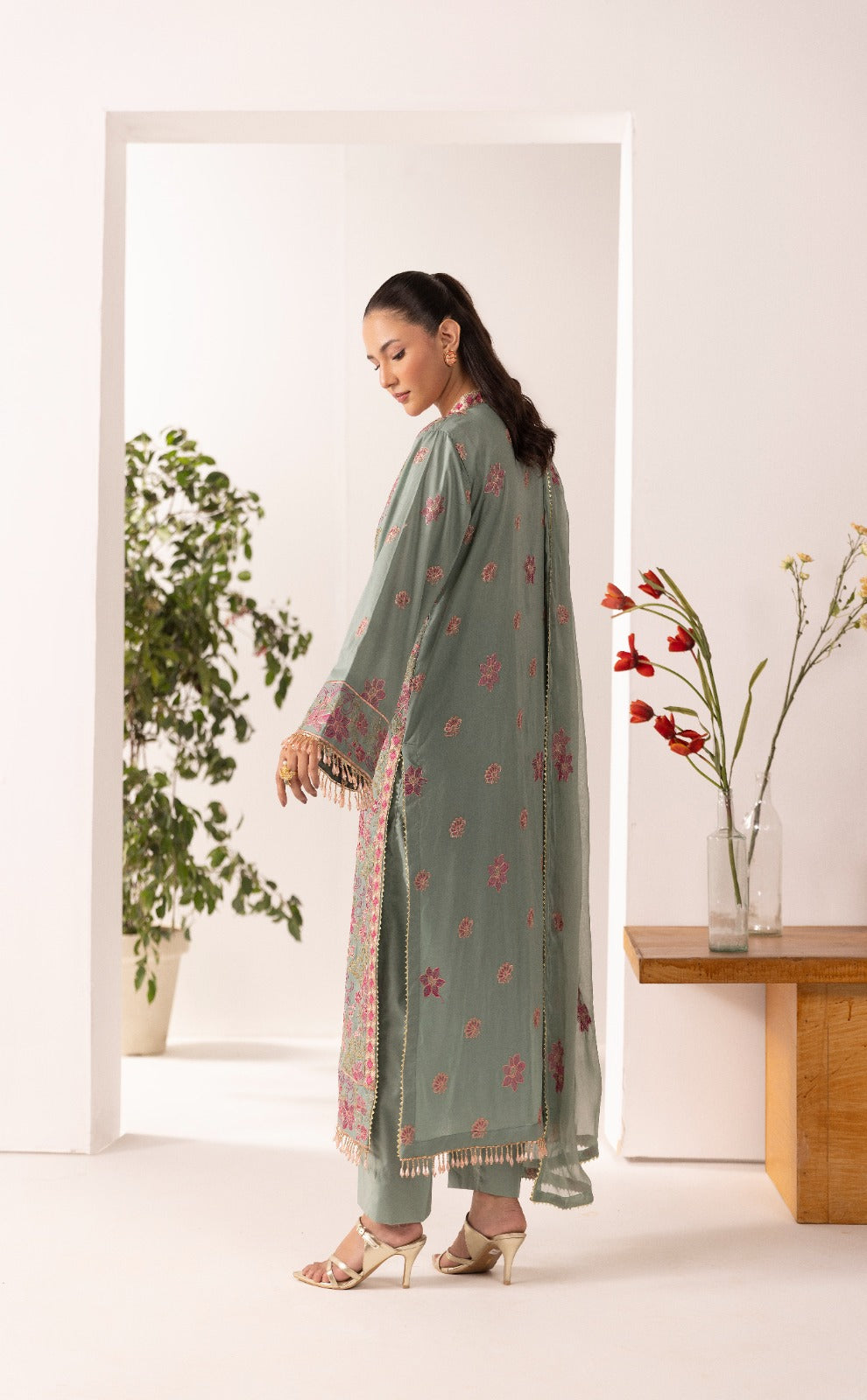 Unstitched 3pc - Lawn Suit
