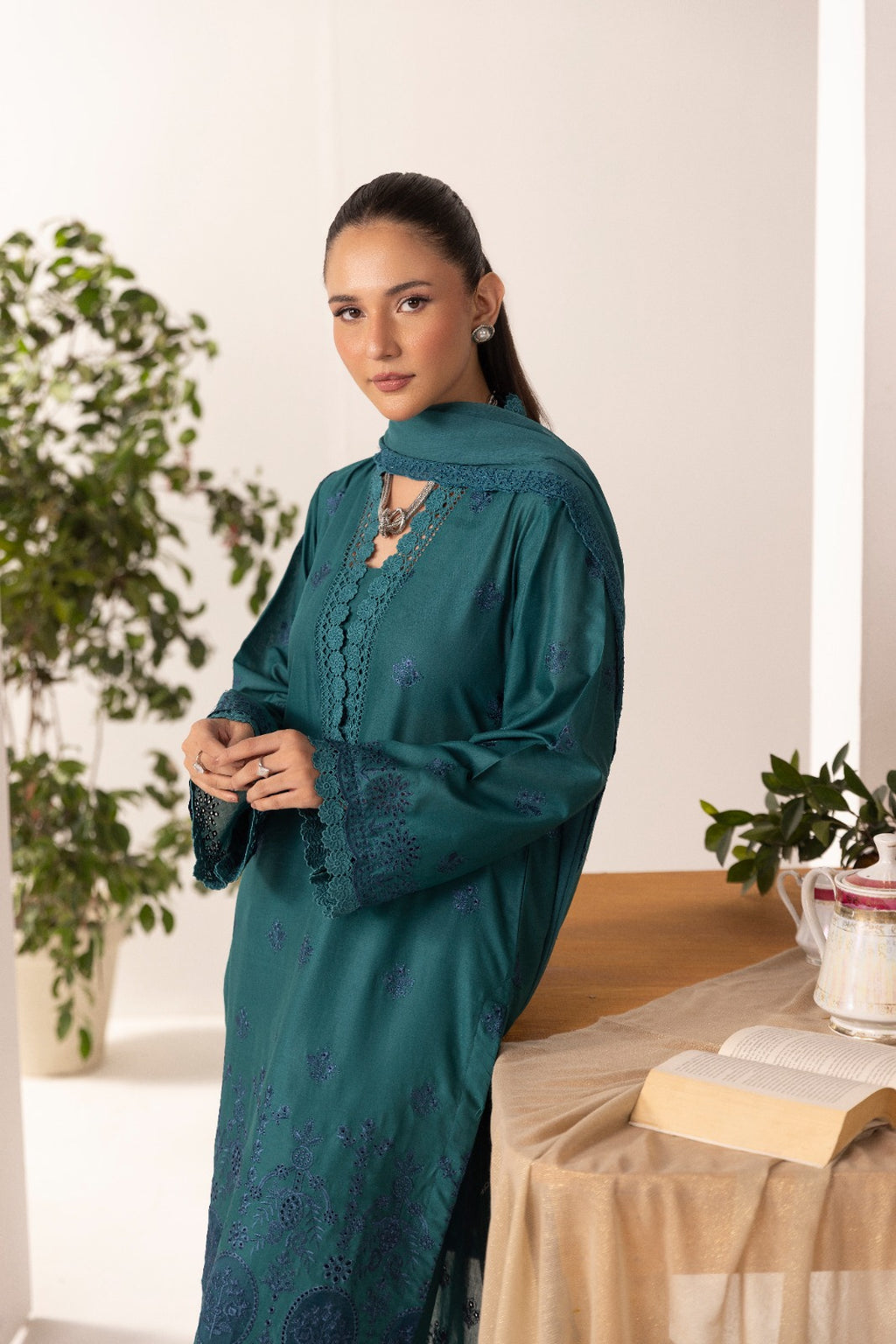 Unstitched 3pc - Lawn Suit