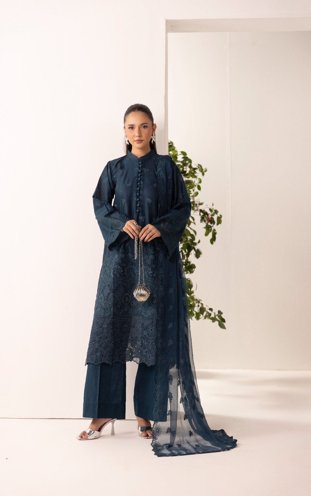 Unstitched 3pc - Lawn Suit