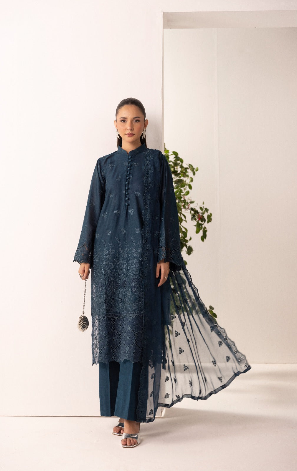 Unstitched 3pc - Lawn Suit