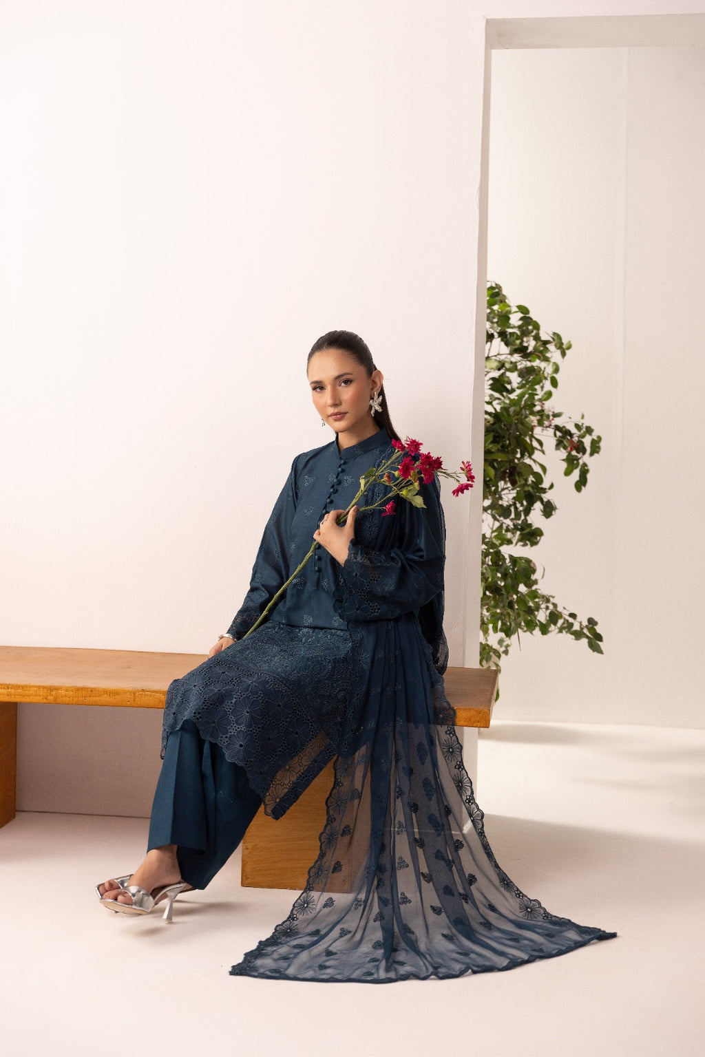 Unstitched 3pc - Lawn Suit