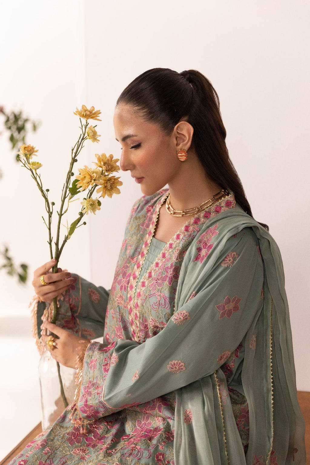 Unstitched 3pc - Lawn Suit