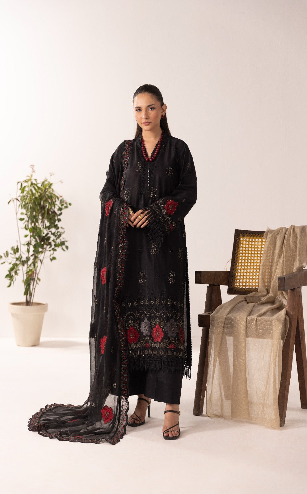 Unstitched 3pc - Lawn Suit