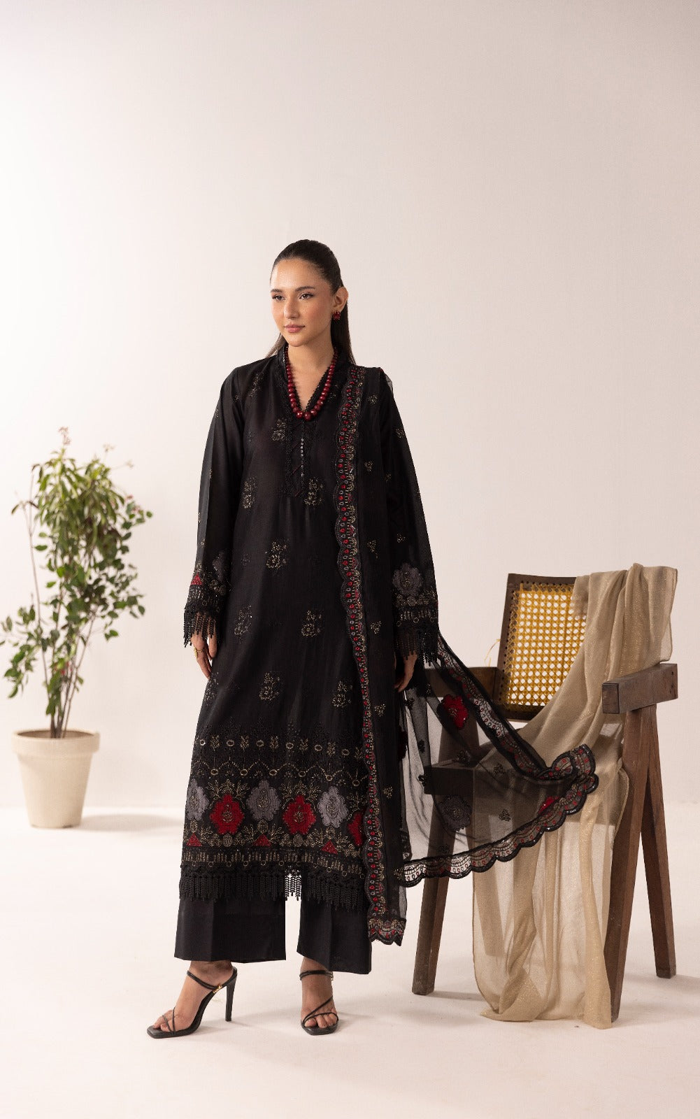 Unstitched 3pc - Lawn Suit