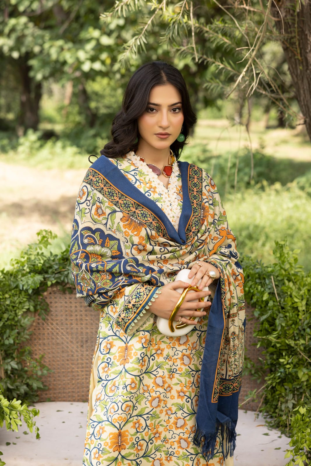 Khusha Rang - Unstitched 3pc