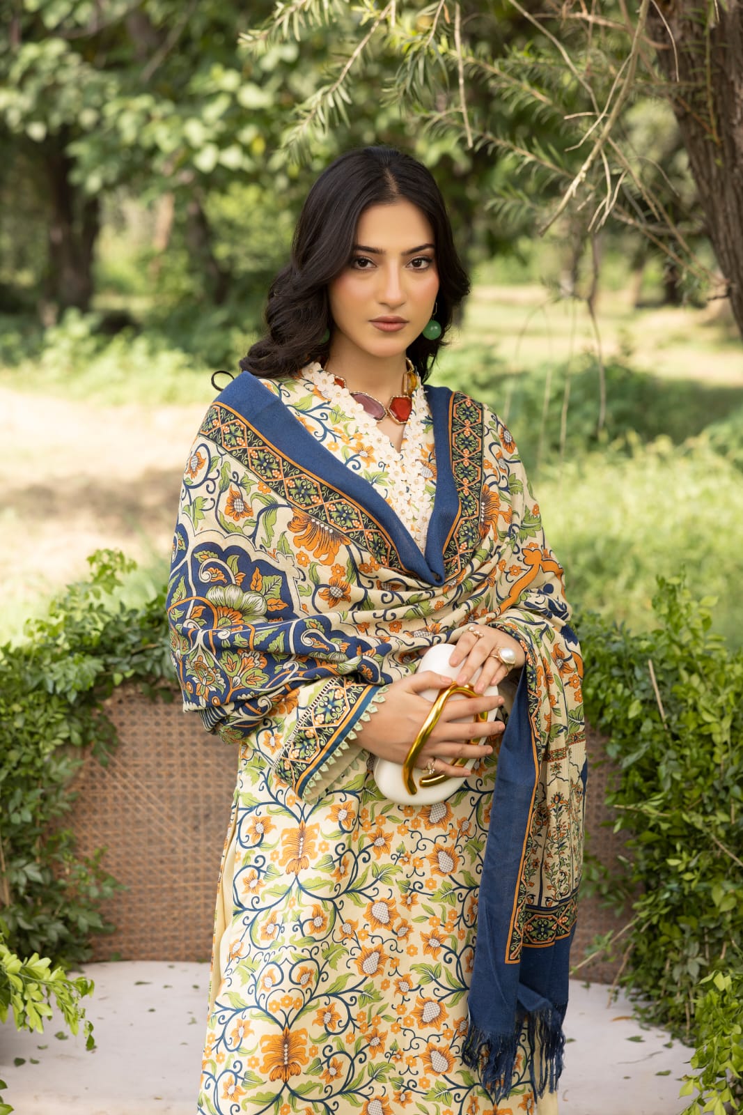 Khusha Rang - Unstitched 3pc